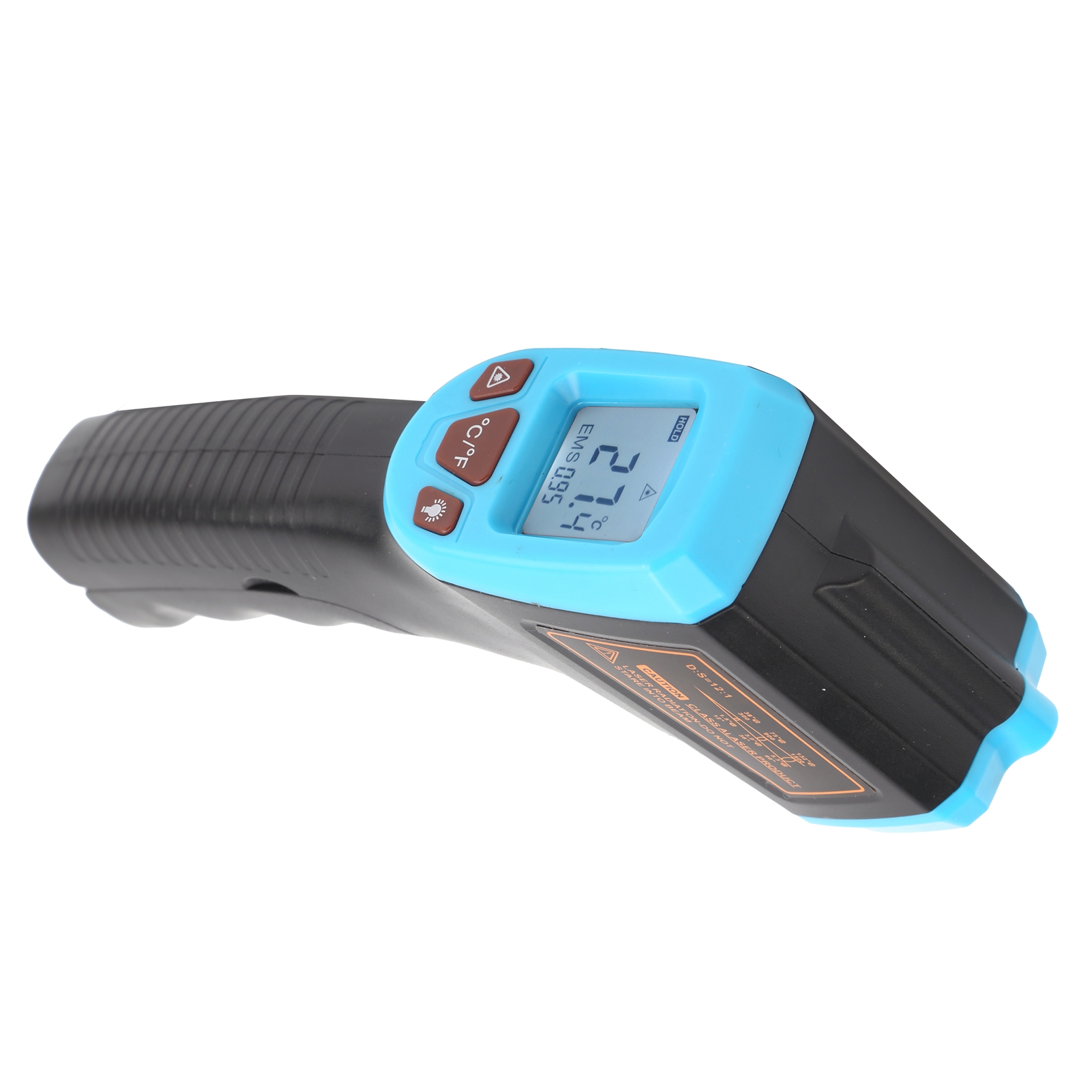 Pistolet De Mesure De Température Infrarouge Avec Écran Lcd, Thermomètre Industriel Gm320s Bleu