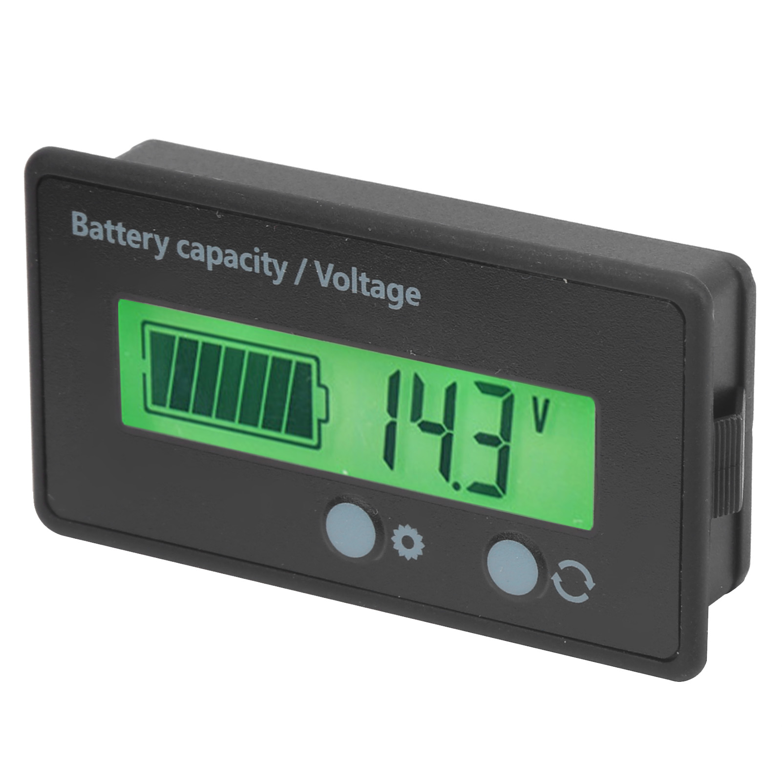 Indicateur De Capacité De Batterie Lcd Dc 10-100 V, Voltmètre, Testeur De Tension, Rétroéclairage Vert