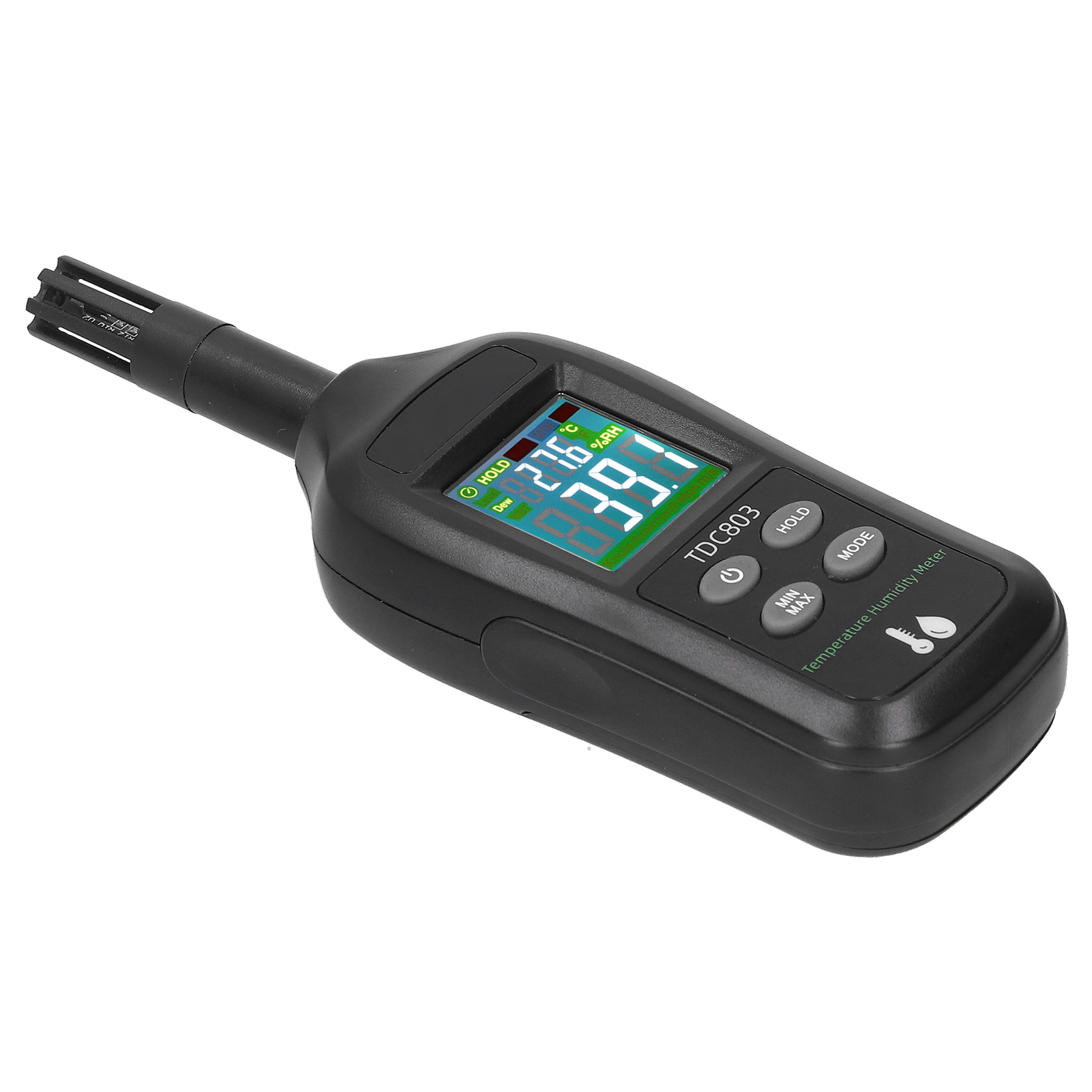 Thermomètre-hygromètre À Affichage Numérique Couleur Lcd 4 Chiffres Tdc803