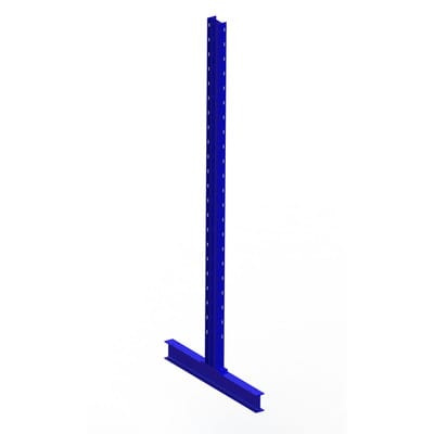 Meta Kragarmregal Ständer IPE 120 doppelseitig 2500 x 400 mm Enzianblau Multistrong L