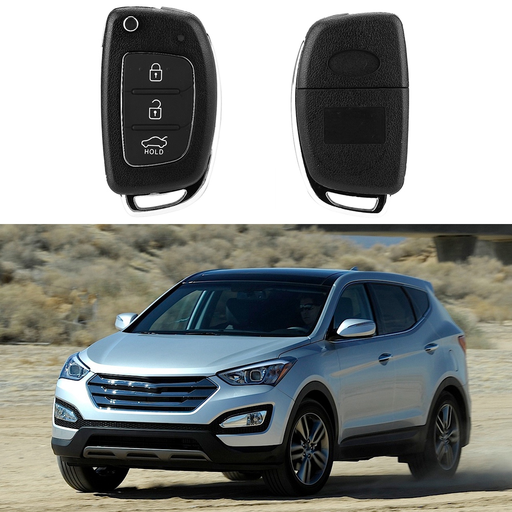 Ersatz-klappschlüsselgehäuse Mit 3 Tasten Für Hyundai Santa Fe Ix45 (2013–2014)