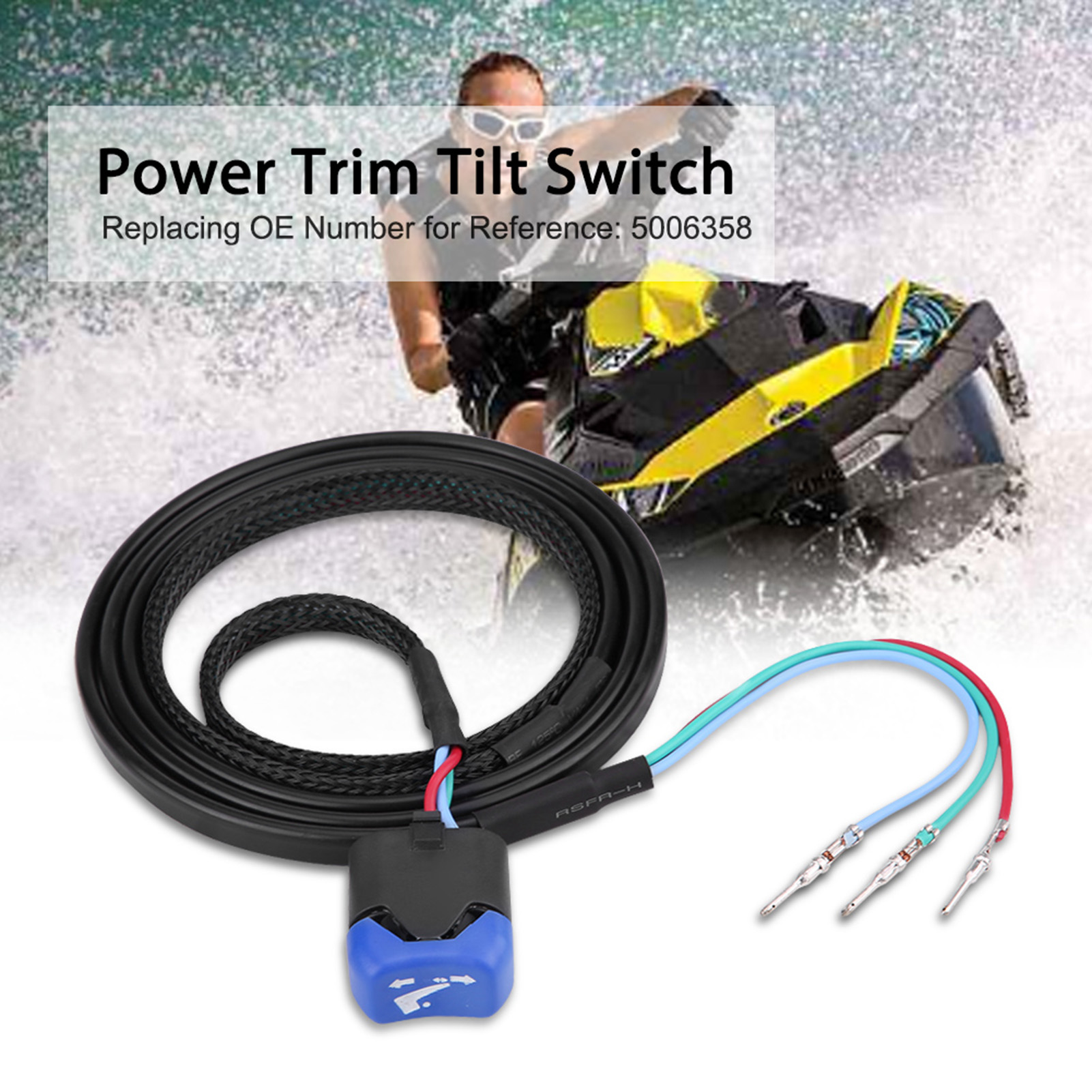 Power Trim Tilt Schaltersteuerung Für Johnson Evinrude Fernbedienungsbox, Teilenummer 5006358, Ersatzteilset, Kompatibler Außenbordmotor.
