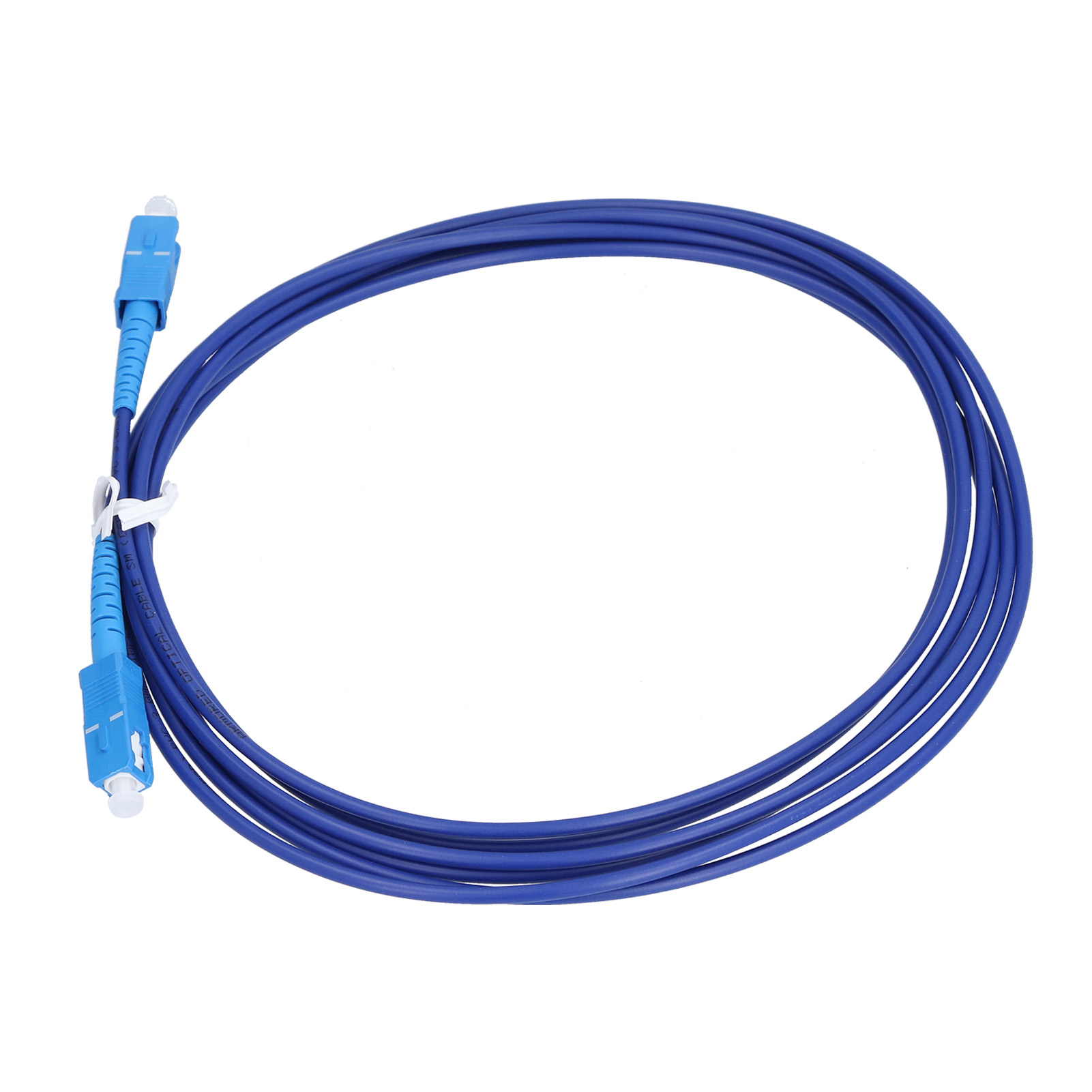 Cordon De Brassage À Fibre Optique Blindé Monomode À 1 Cœur Sc Upc Bleu (3 Mètres)