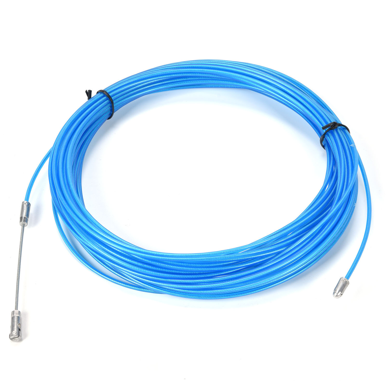 Câble En Fil D'Acier Multifonctionnel, Revêtu De Plastique Anti-oxydation, Pour Palan, Levage Et Traction, Couleur Bleue (25 M / 82 Pi)