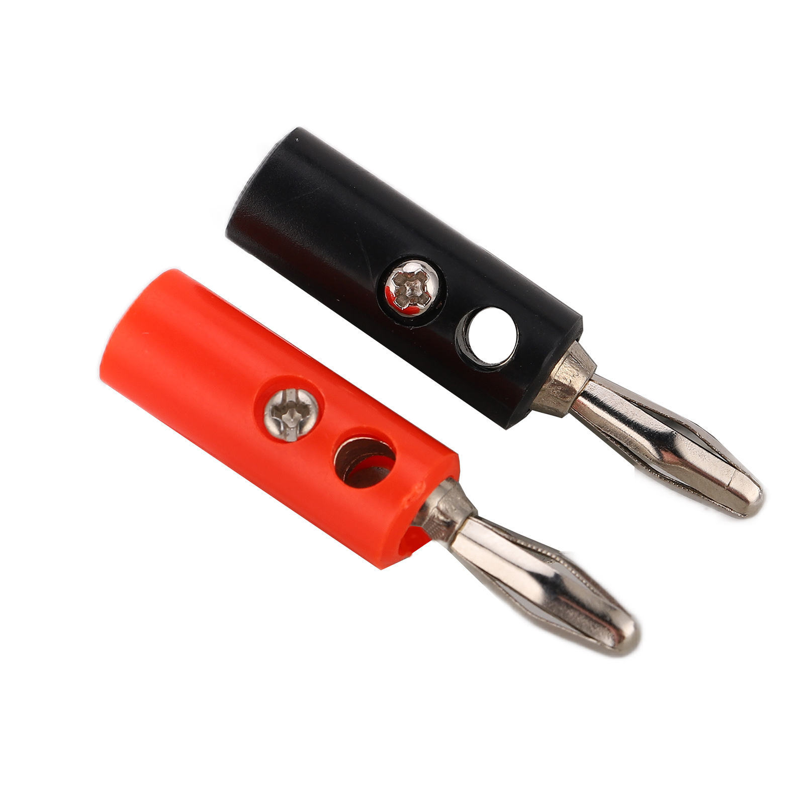 Lot De 10 Fiches Bananes U55 4 Mm Avec Vis De Fixation (rouge, Noir, Jaune, Vert, Bleu) Pour Tests Électriques