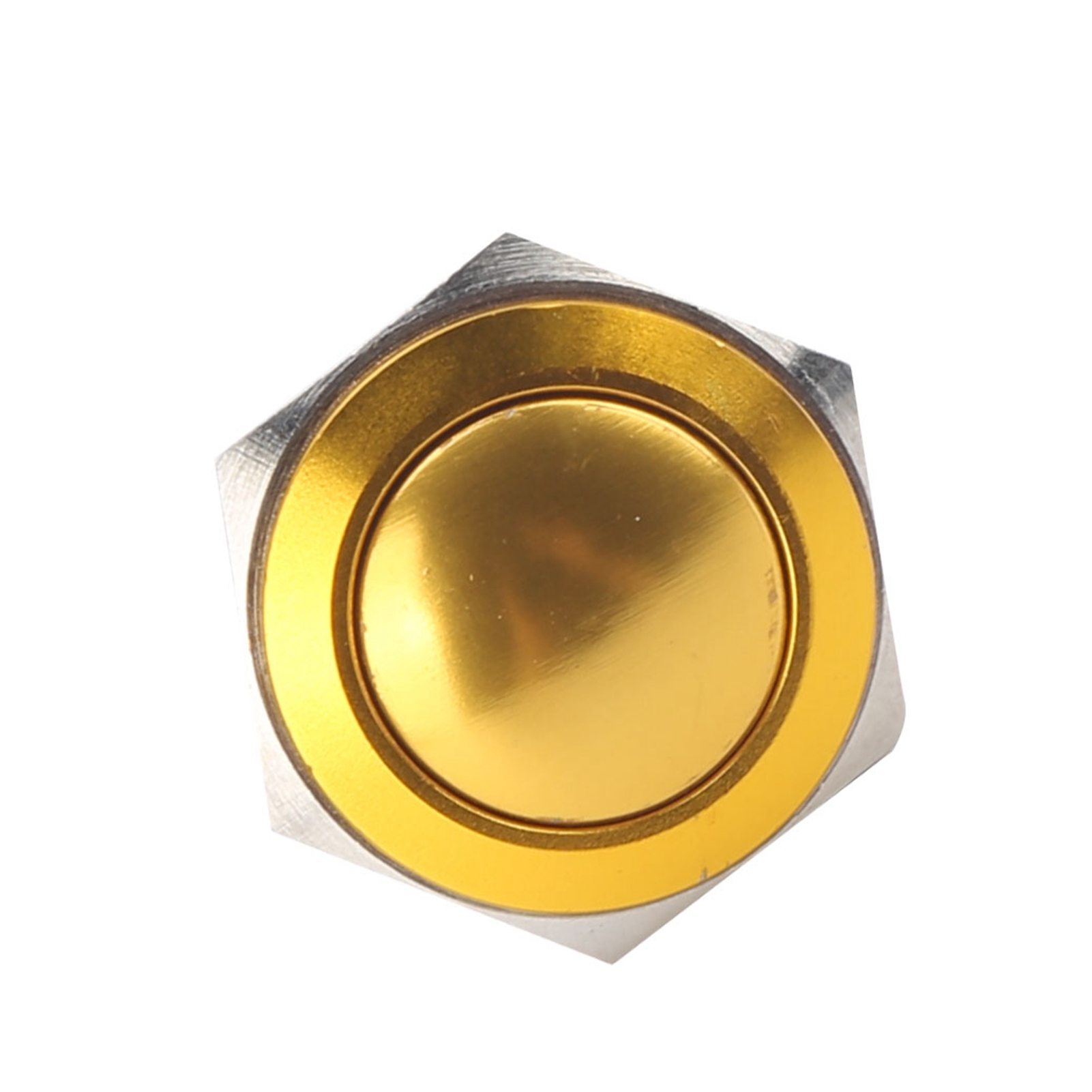 Interrupteur À Bouton-poussoir Métallique À Bille, Entièrement Oxydé, À Réarmement Automatique, Vis De Réglage, Commande Au Pied, 16 Mm, 220 V (jaune)