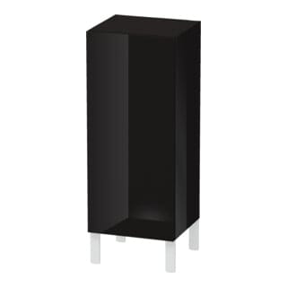 Duravit Halbhochschrank L-Cube indiv., Tür rechts, schwarz Hochglanz