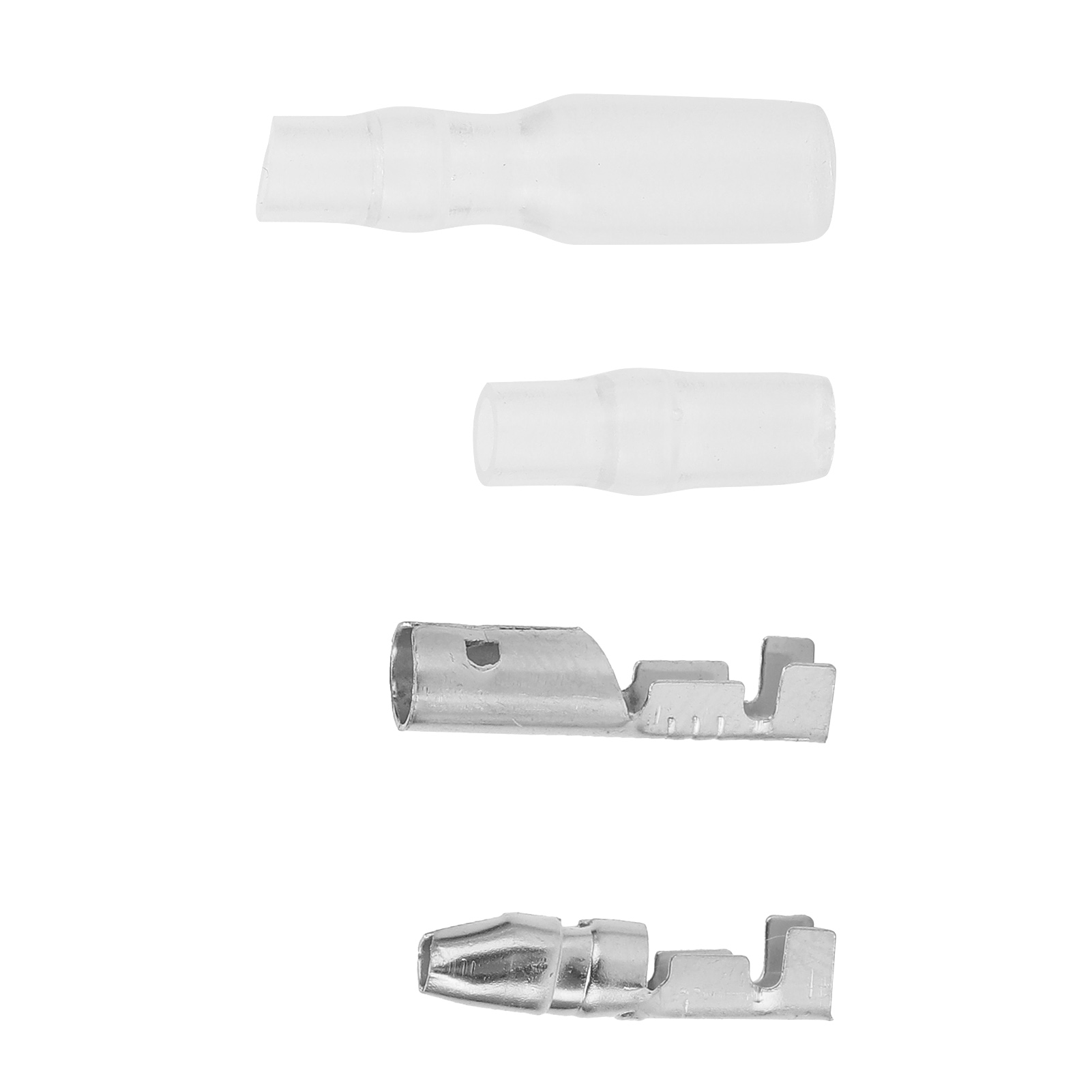 Kit De 200 Connecteurs De Bornes 4,0 Mm Pour Câbles Électriques Automobiles (argenté)