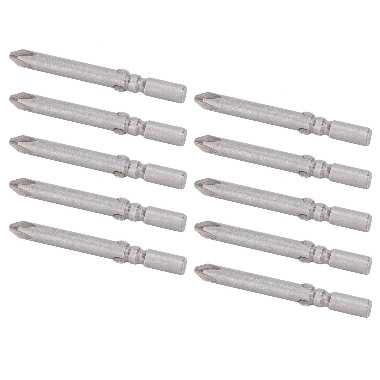 10 Embouts De Tournevis Électriques 6 Mm En Acier Allié S2, Embouts Magnétiques Cruciformes 802