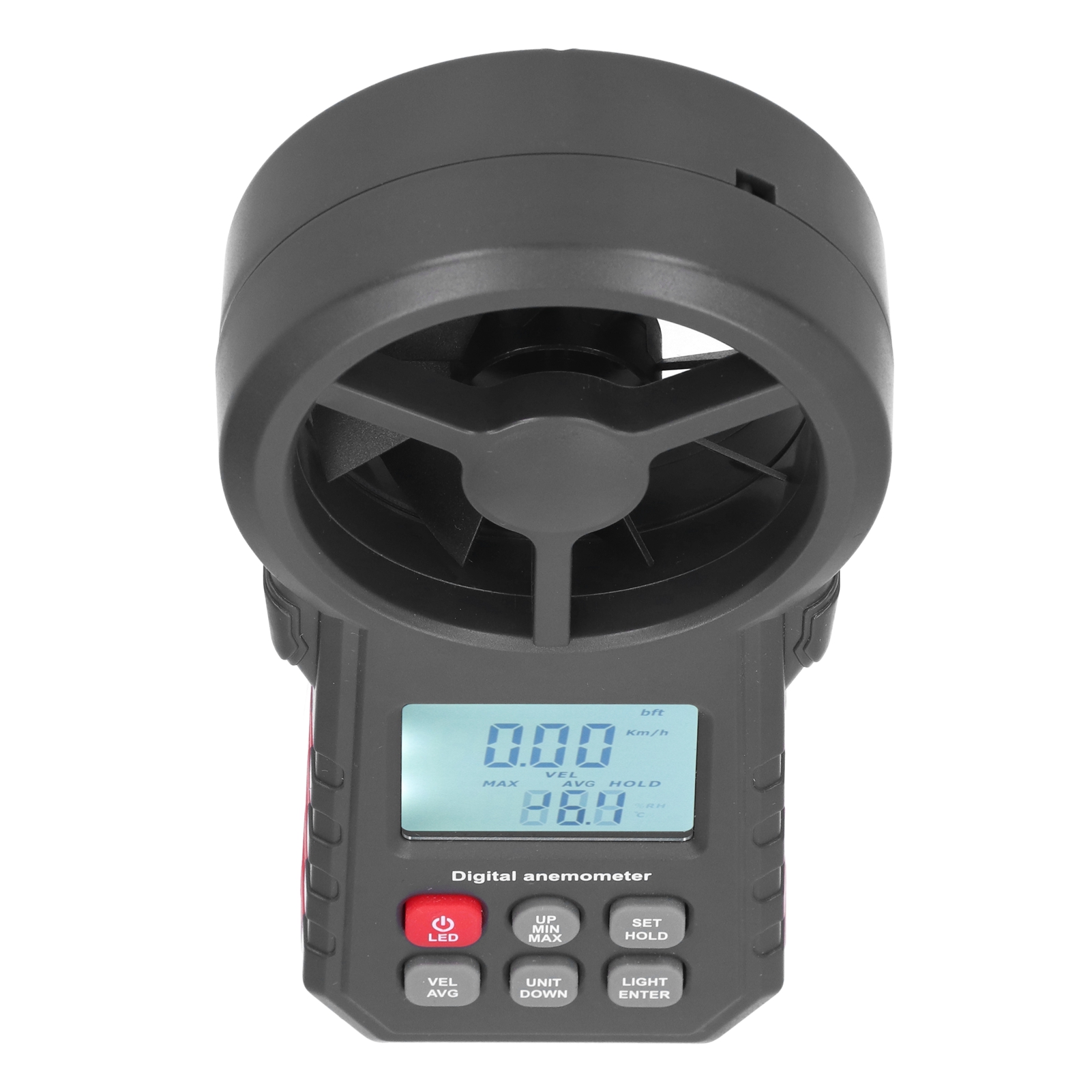 Anémomètre Numérique Bluetooth Wt87b Avec Écran Lcd Rétroéclairé, Testeur De Vitesse Du Vent Portable 9v