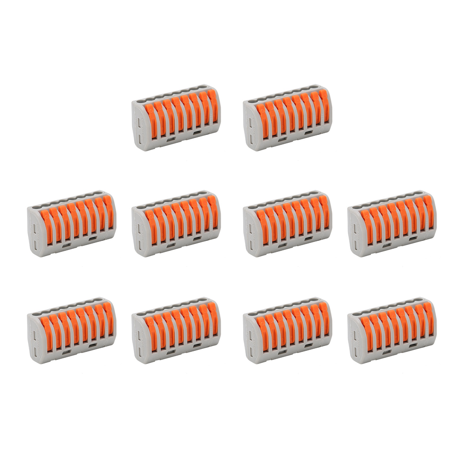 Lot De 10 Bornes À Sertir Pour Câbles Rigides Flexibles, Connecteurs Rapides Pour Fils Conducteurs, Pct218