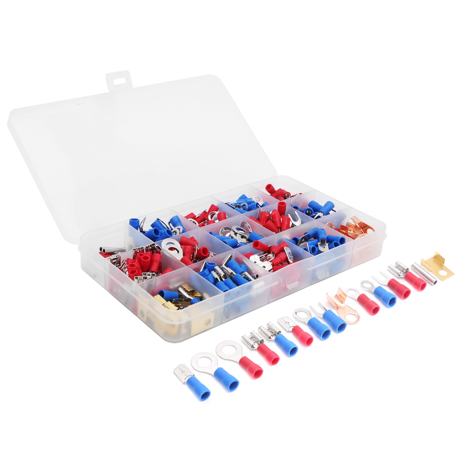 300 Cosses Rondes Pré-isolées Et Pressées À Froid Pour Connecteurs De Fils Électriques