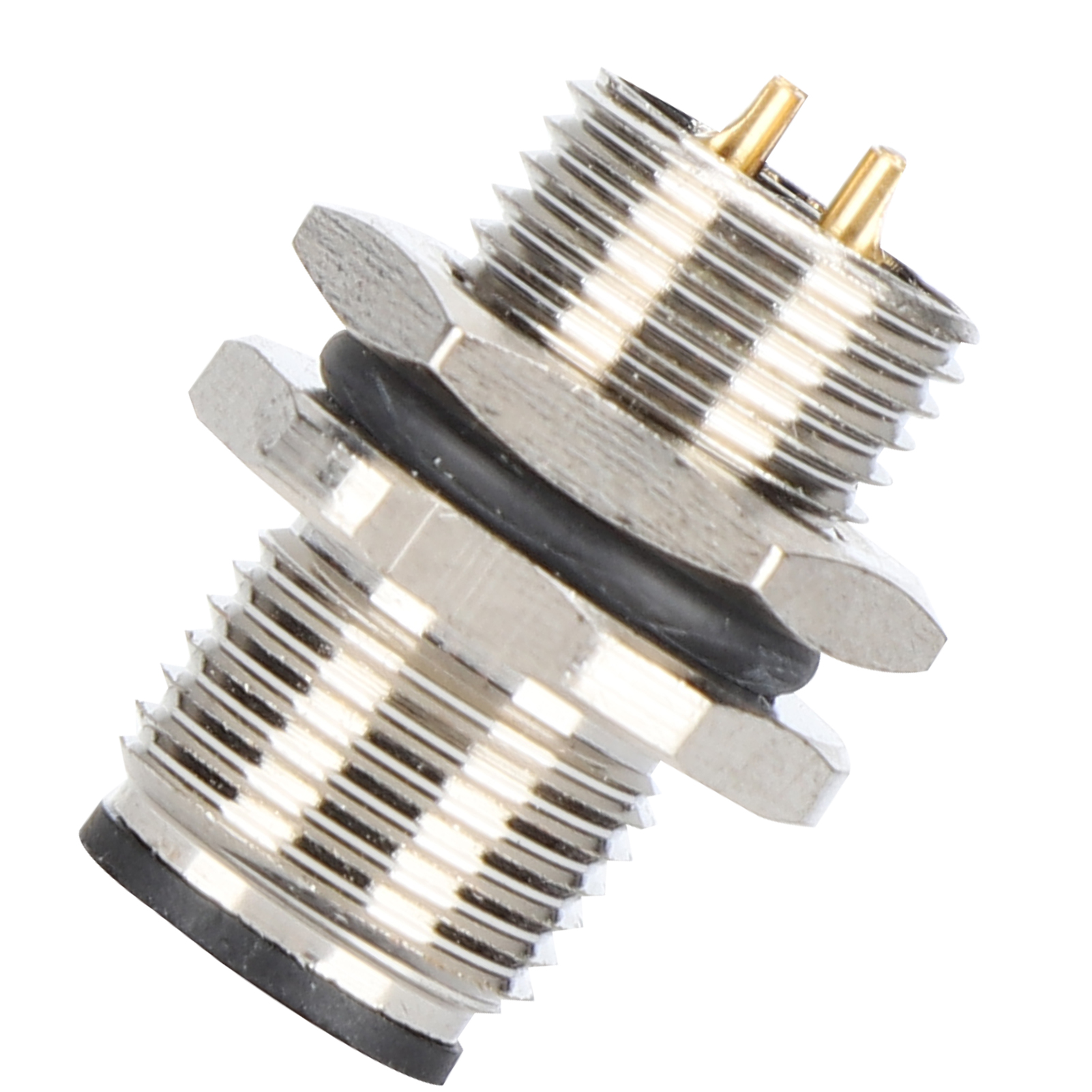 Adaptateur De Prise M12bp4m12x1 À 4 Broches, Montage Sur Panneau, Connecteur Étanche Ip67