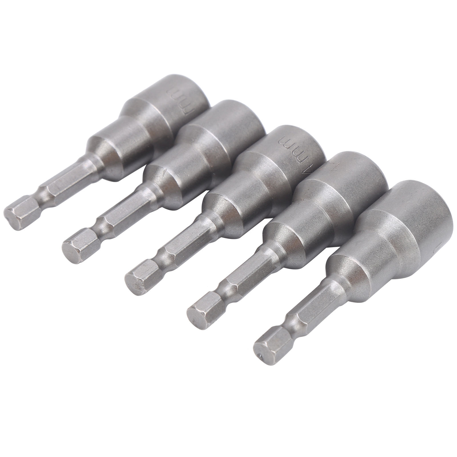 Lot De 5 Embouts De Tournevis Magnétiques À Douille Hexagonale En Acier Chrome Vanadium, 14 Mm
