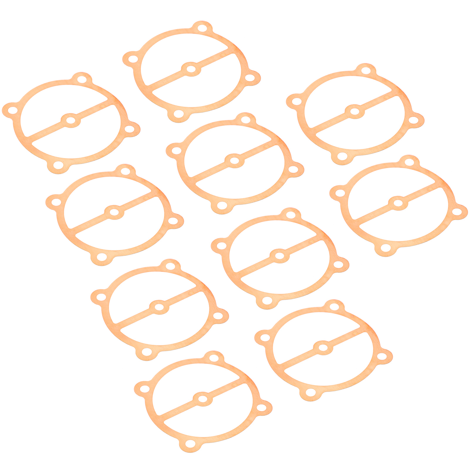 Lot De 10 Joints Pour Compresseur D'Air, Plaque De Soupape Métallique En Cuivre 5 Trous, Diamètre 65, Diamètre 0,25/0,36, Pour Pompes 2,2/3 Kw.