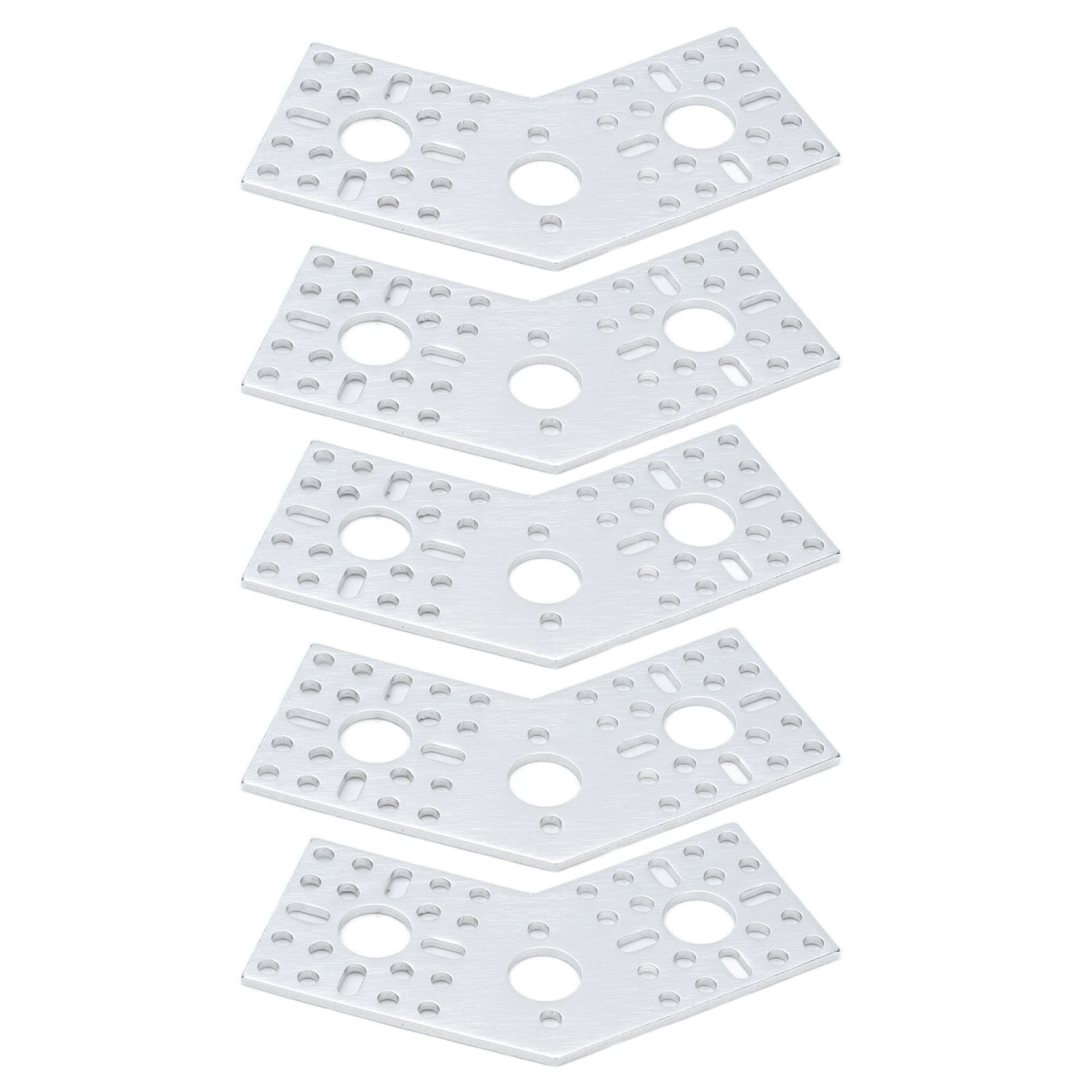 Plaques De Fixation Perforées En Alliage D'Aluminium (lot De 5) Pour Robots Et Équipements D'Ingénierie Pièces Fixes De Connexion 3108-0002-0003