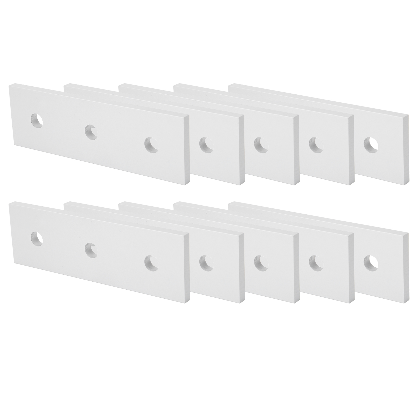 10 Plaques De Jonction Plates En Aluminium, Droites Et Faciles À Réparer, 4040-3 Trous