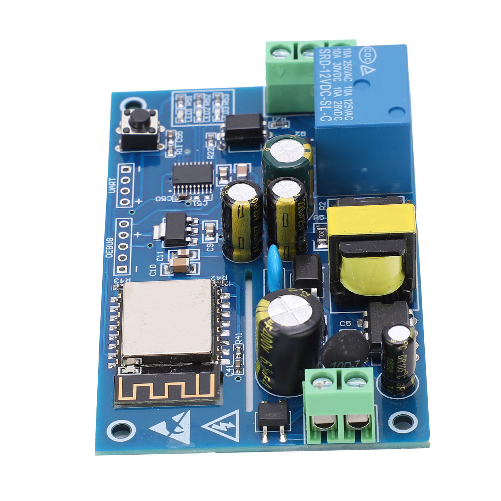 Module De Relais 220 V Avec Commande À Distance Par Réseau Mobile Pour Maison Connectée Ac85‑264 V