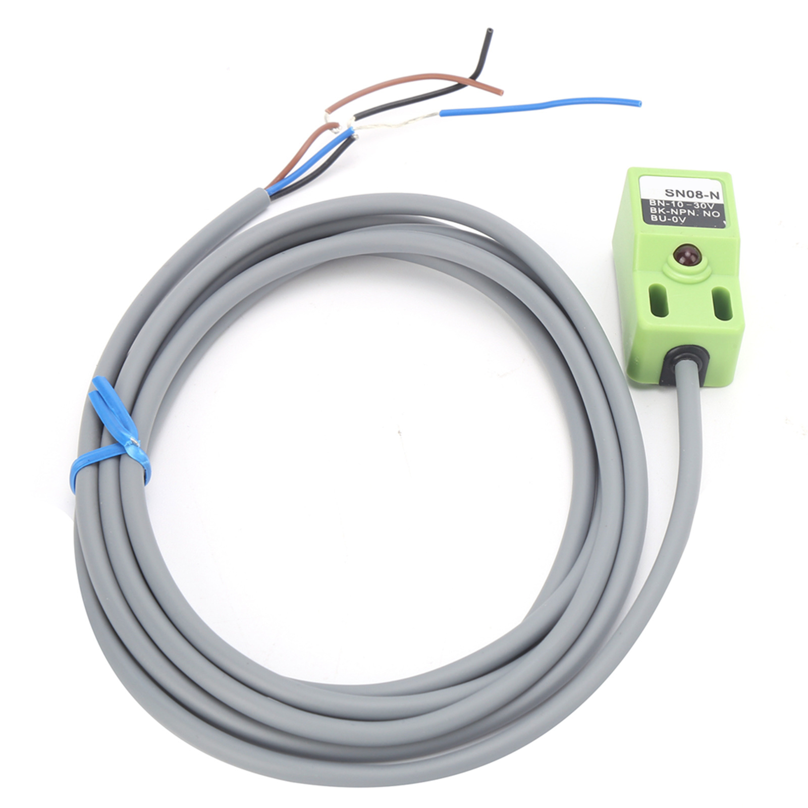 Capteur De Proximité Berm Sn08-n Npn No, Dispositif Inductif Pour Métaux, Distance De Détection 8 Mm, Alimentation 10-30 V Cc
