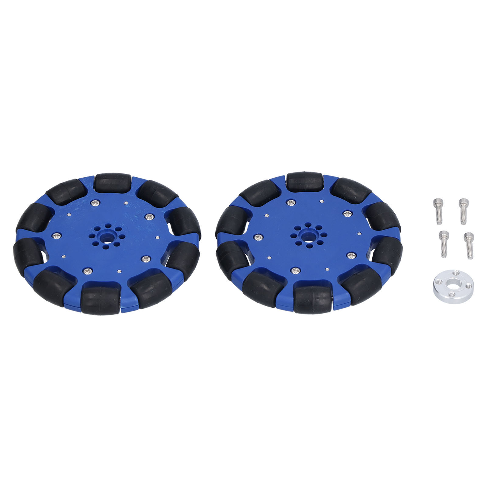 Roue Omnidirectionnelle De 100 Mm En Néoprène, Rouleau D'Entraînement, Pièces Détachées Pour Robots Intelligents, Trou De 8 Mm
