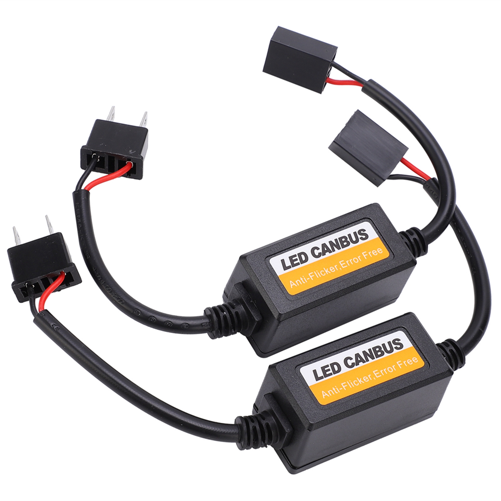 2 Décodeurs Led Anti-scintillement Pour Tableau De Bord De Voiture, Annulant Les Codes D'Erreur Et Les Défauts, Pour Ampoules H7 Dc 9v/16v.