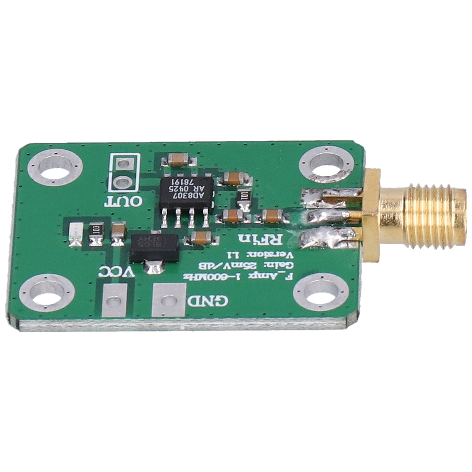 Module Détecteur Ad8307, Wattmètre De Signal Rf, Composant De Détection Logarithmique 1-600 Mhz