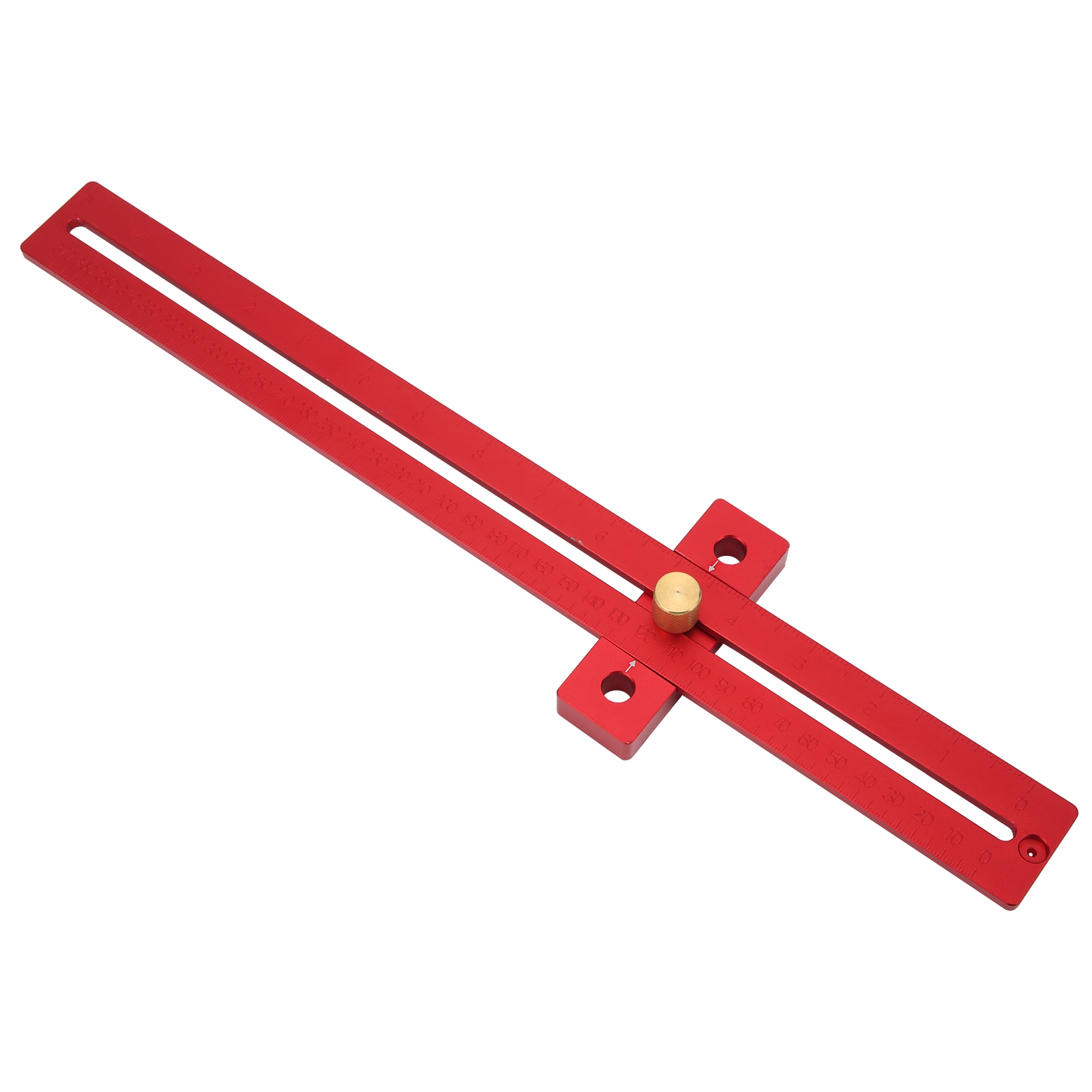 Règle De Traçage Pour Le Travail Du Bois, Type T, Outil De Mesure En Alliage D'Aluminium, 0-370 Mm