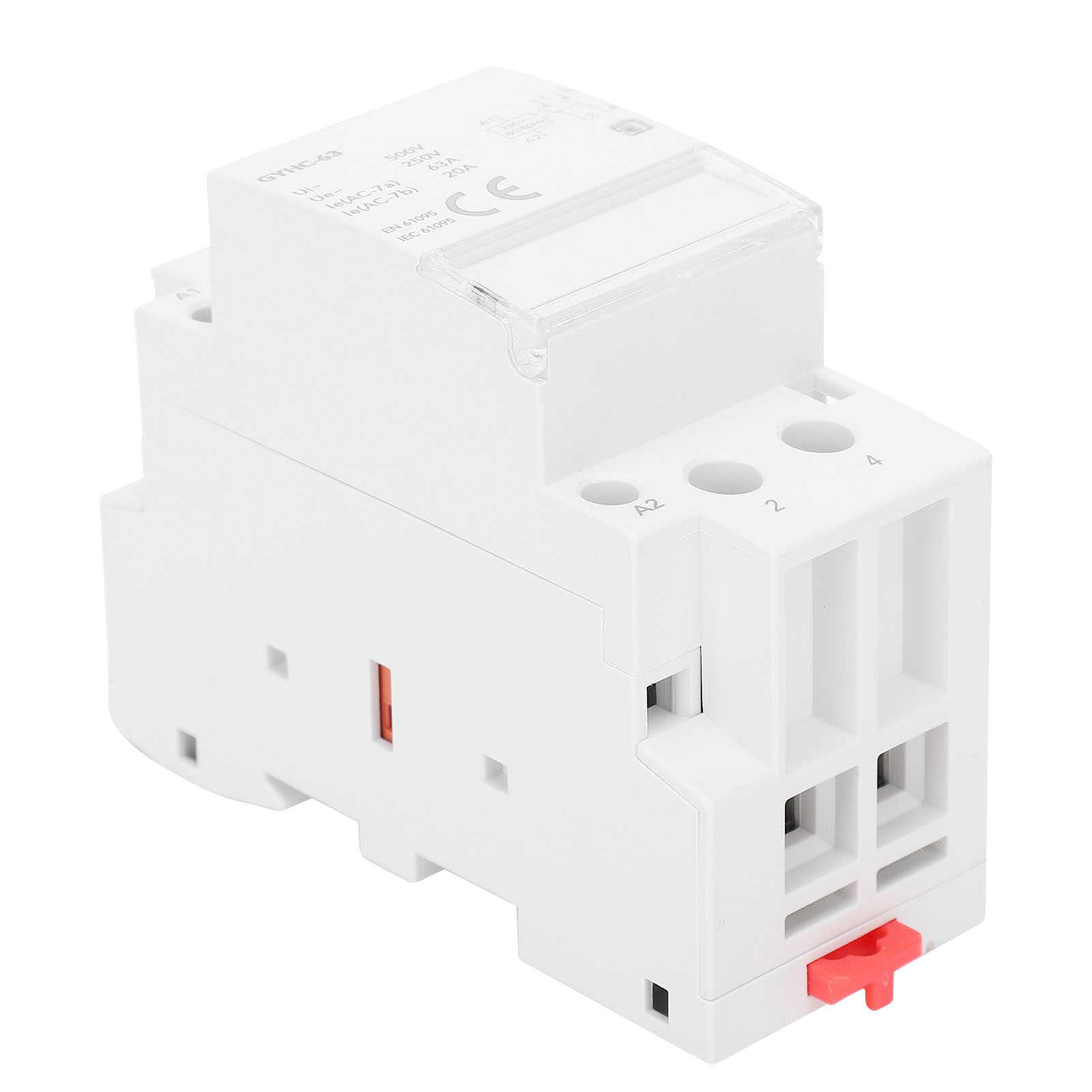 Contacteur Modulaire, Module De Composant Électronique Portable En Plastique, 50 Hz, 2p, Gyhc-63, 2no
