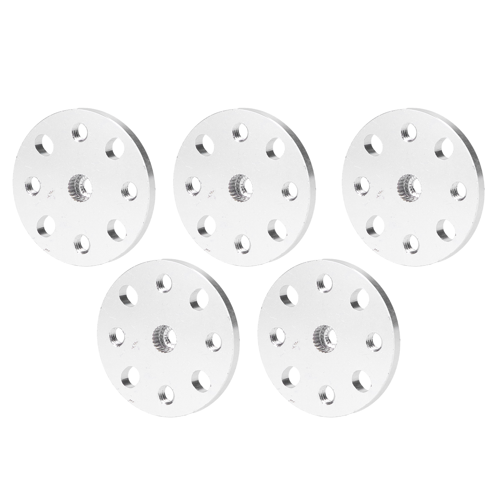 Lot De 5 Cornes De Servo En Alliage D'Aluminium Haute Résistance Pour Usage Léger, Quatre Trous Filetés M4, Moyeu Cannelé À 24 Dents