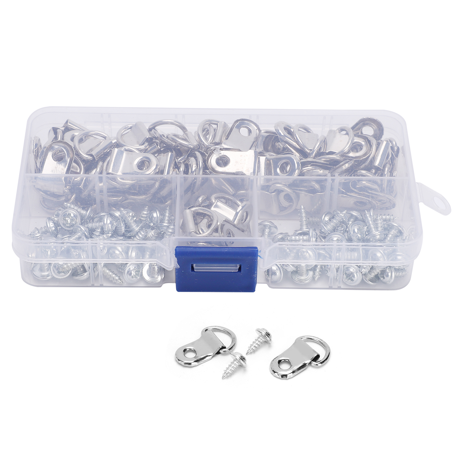 Kit De 80 Anneaux En D Pour Tableaux, Crochets Simples En Fer, Vis De Fixation