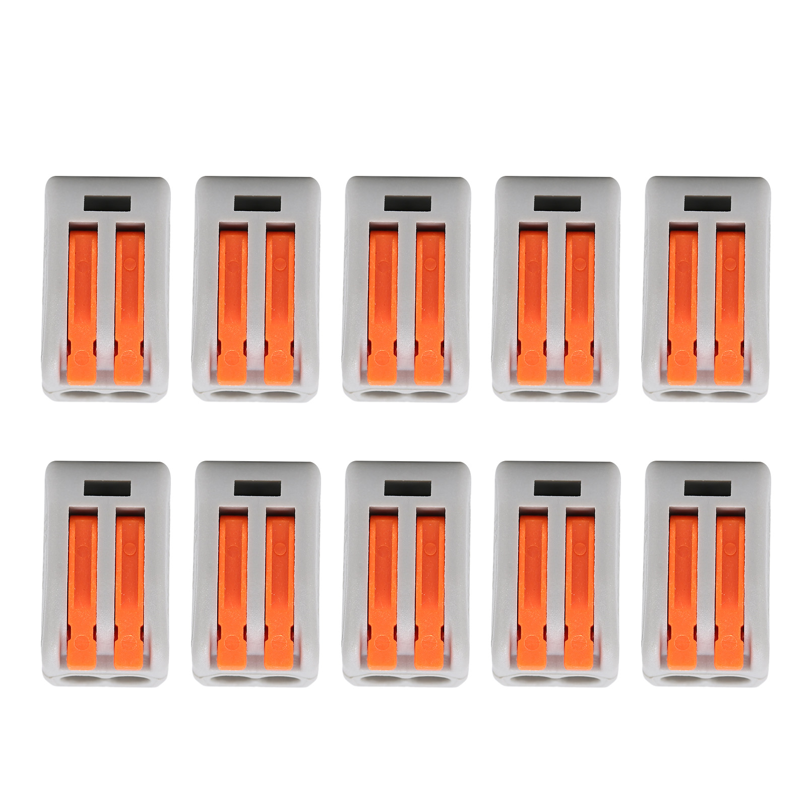 Lot De 10 Bornes À Sertir Pour Câbles Rigides Flexibles, Connecteurs Rapides Pour Fils Conducteurs, Pct212