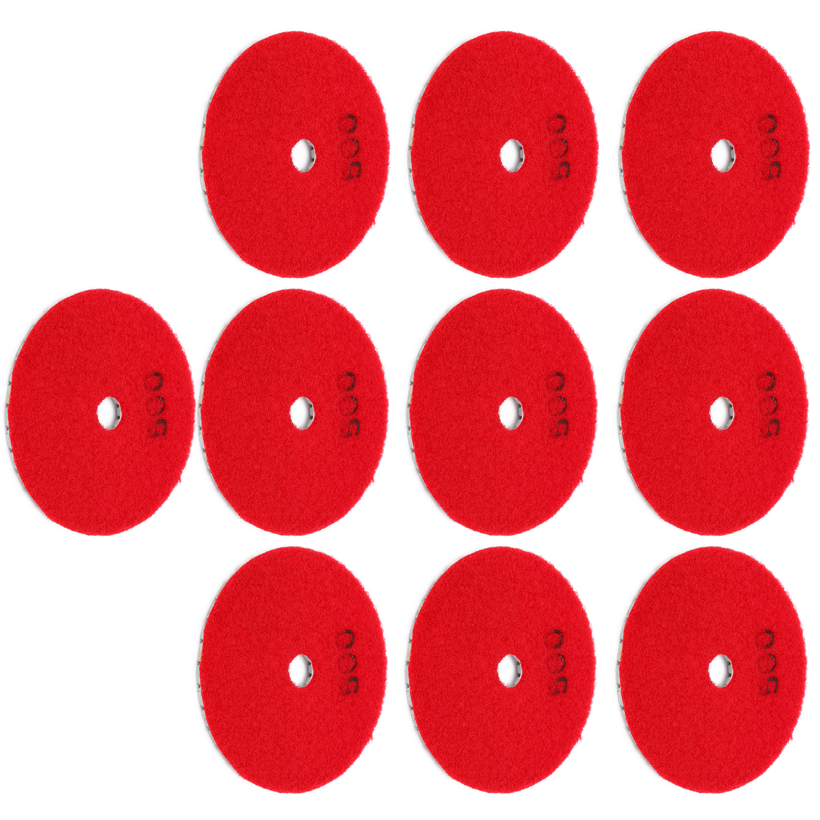Lot De 10 Disques De Ponçage Diamantés De 7,6 Cm (3 Pouces) Pour Le Polissage Du Marbre, Du Béton Et De La Pierre (grain 500).