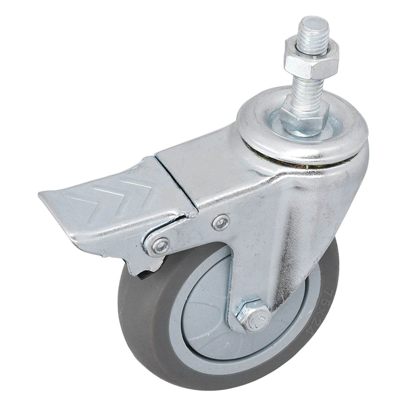 Roulettes Pivotantes 3 Pouces En Pvc Durable, Résistantes À L'Usure Et À Forte Capacité De Charge, Avec Freins, Pour Étagères
