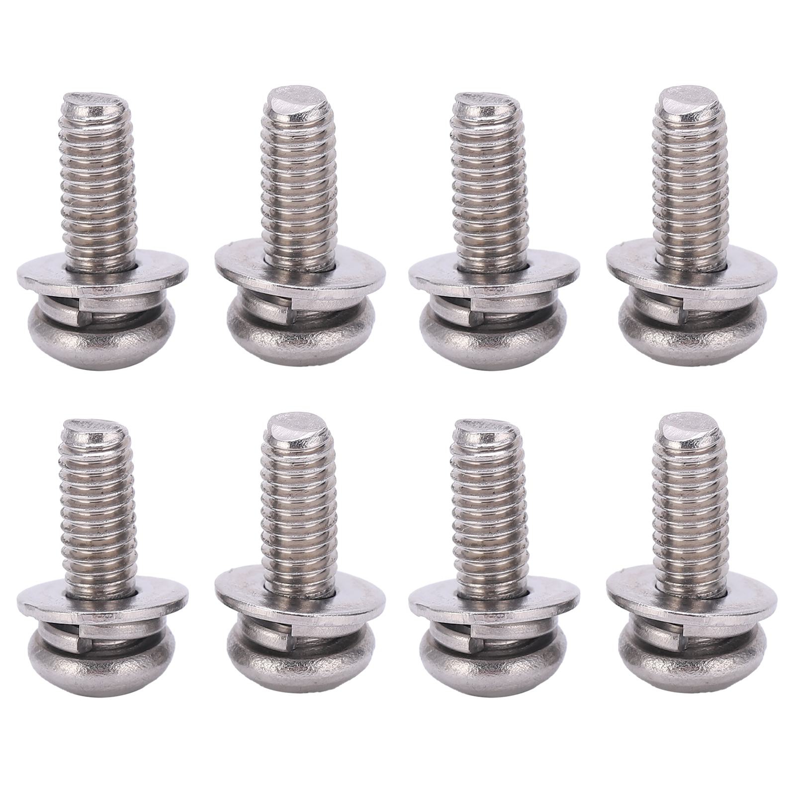 100 Vis À Tête Cruciforme Avec Rondelles Plates En Acier Inoxydable 304, Vis, Boulons Et Écrous