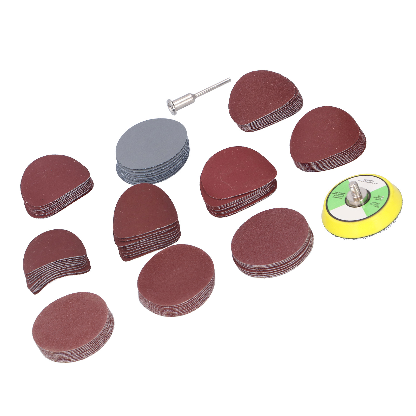 Ensemble De 102 Disques De Polissage Abrasifs De 5 Cm (2 Pouces) Avec Rallonge Et Accessoires Pour Ponceuse Électrique