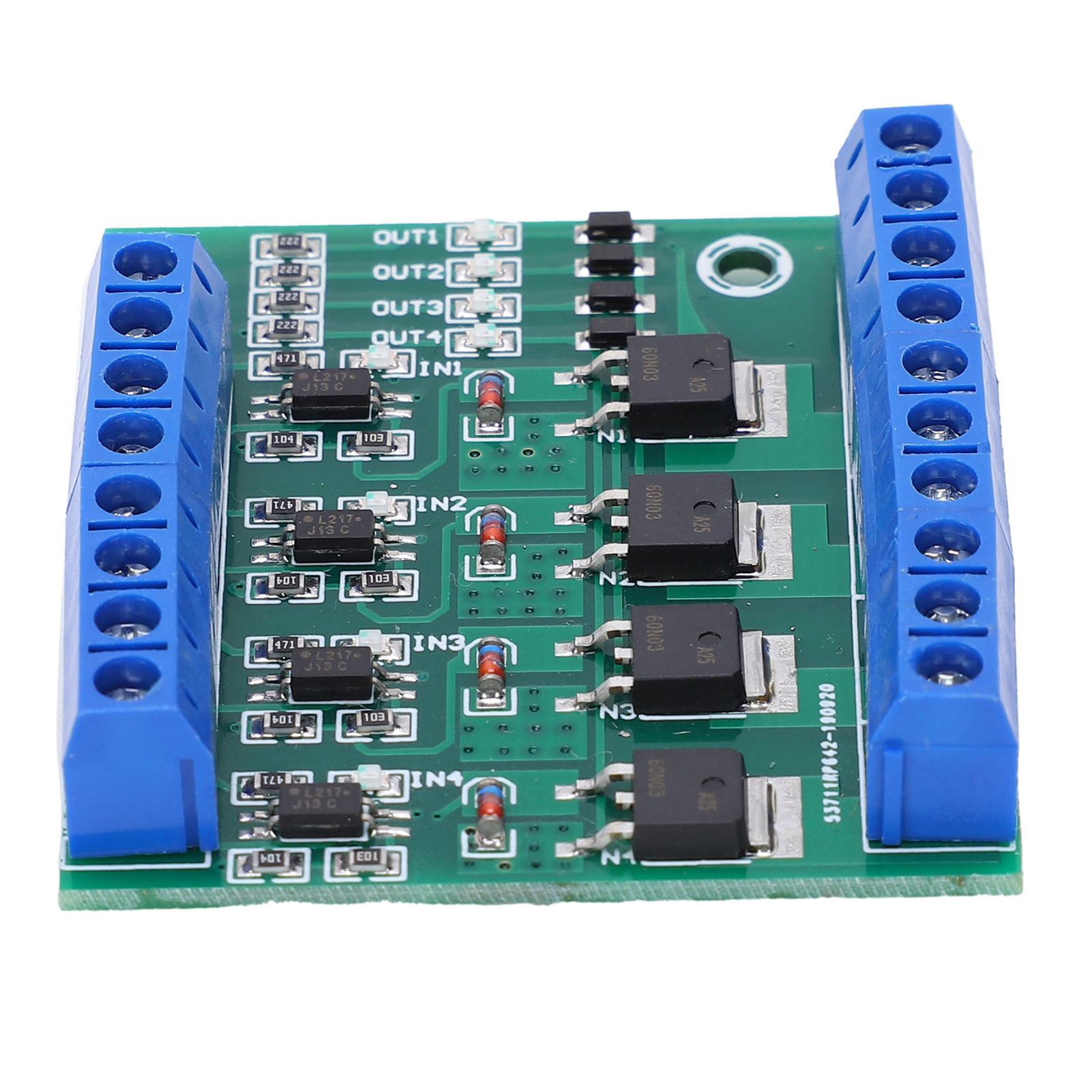 Carte D'Amplification Plc À Effet De Champ À 4 Transistors Mos Avec Indicateur De Signal D'Entrée/sortie