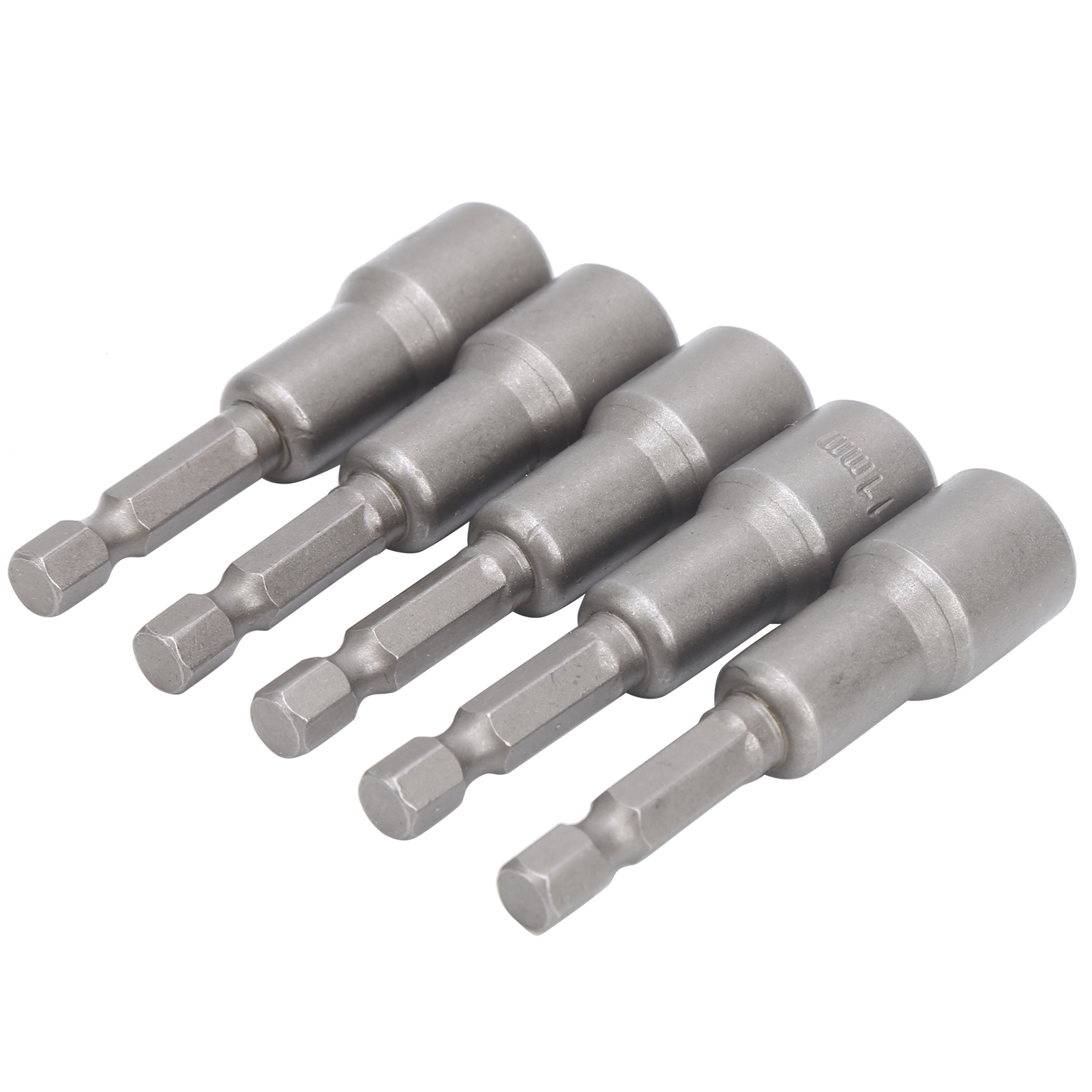 Lot De 5 Embouts De Tournevis Magnétiques Puissants À Douille Hexagonale En Acier Chrome Vanadium, 11 Mm