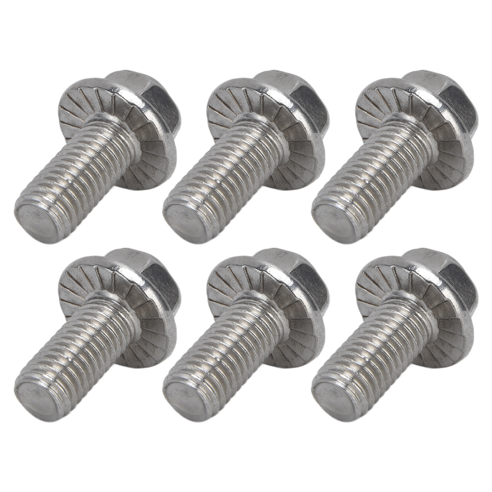 20 Vis M10x1,5 À Tête Hexagonale À Bride En Acier Inoxydable A2-70 Avec Joint Din6921m10x20