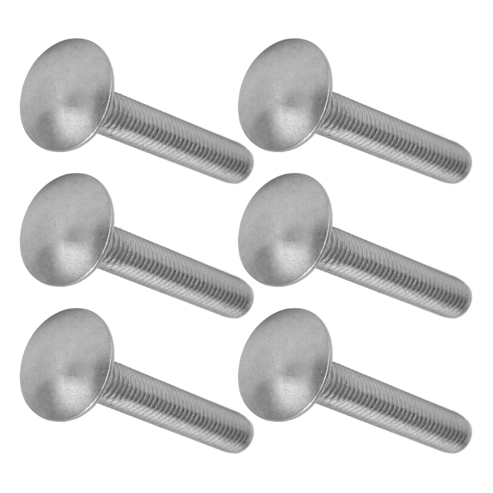 30 Vis M8x1,25 En Acier Inoxydable A2, Filetage Carré Grossier, Din603m8x50