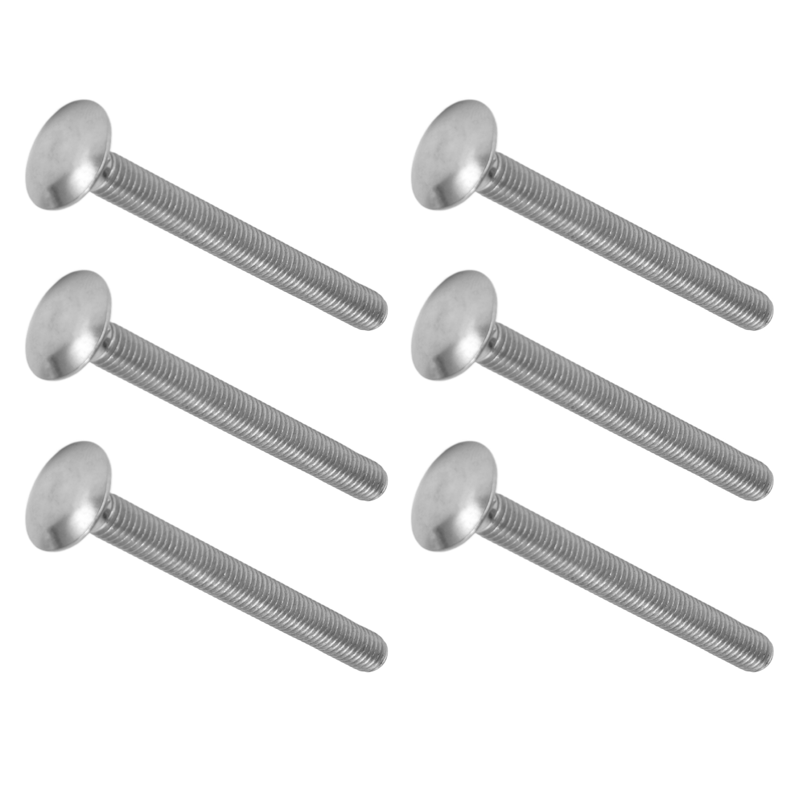 30 Vis M8x1,25 En Acier Inoxydable A2, Filetage Carré Grossier, Din603m8x80