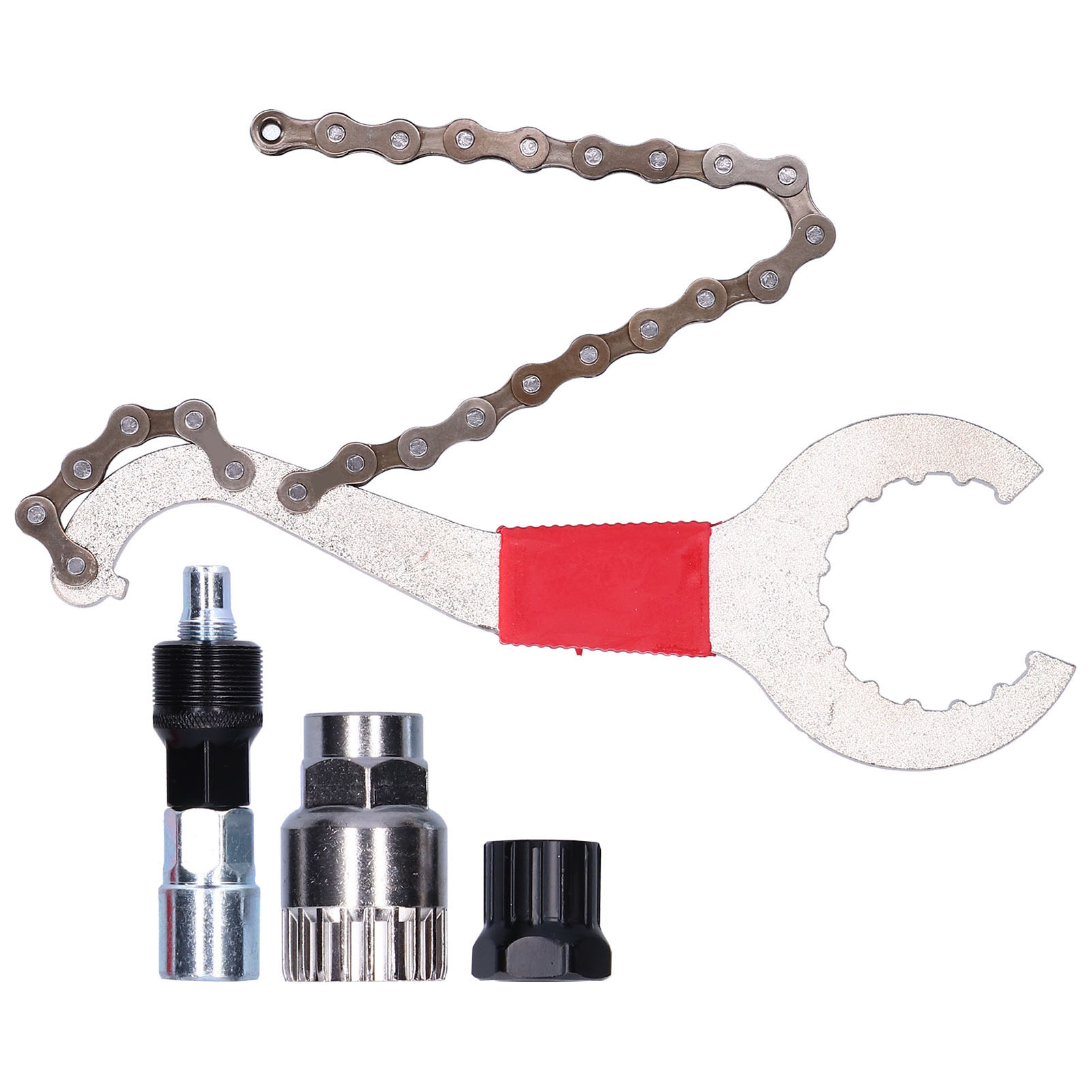 Kit De Réparation Vélo 3 En 1 : Outil De Démontage De Cassette, Fouet À Chaîne, Kit D'Extraction De Pignon.
