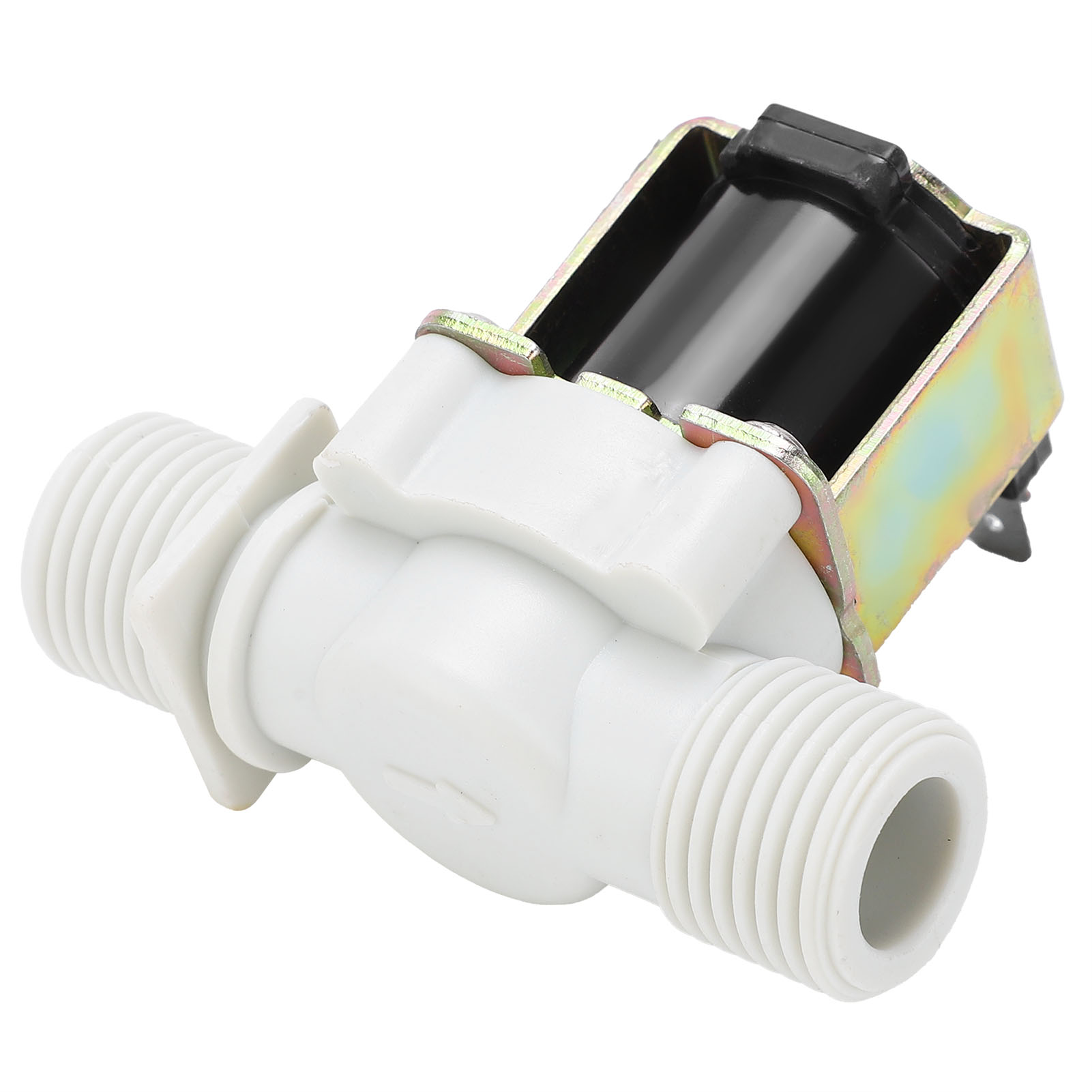 Électrovanne G1/2 Filetée, Entrée Normalement Fermée, Laiton, Nylon, Pièces De Commande Industrielles, 24 V Cc