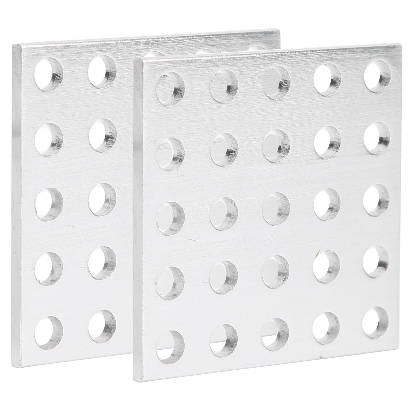 2 Panneaux Grillagés En Aluminium, Pièces Industrielles 3116-0040-0040, 5 X 5 Trous