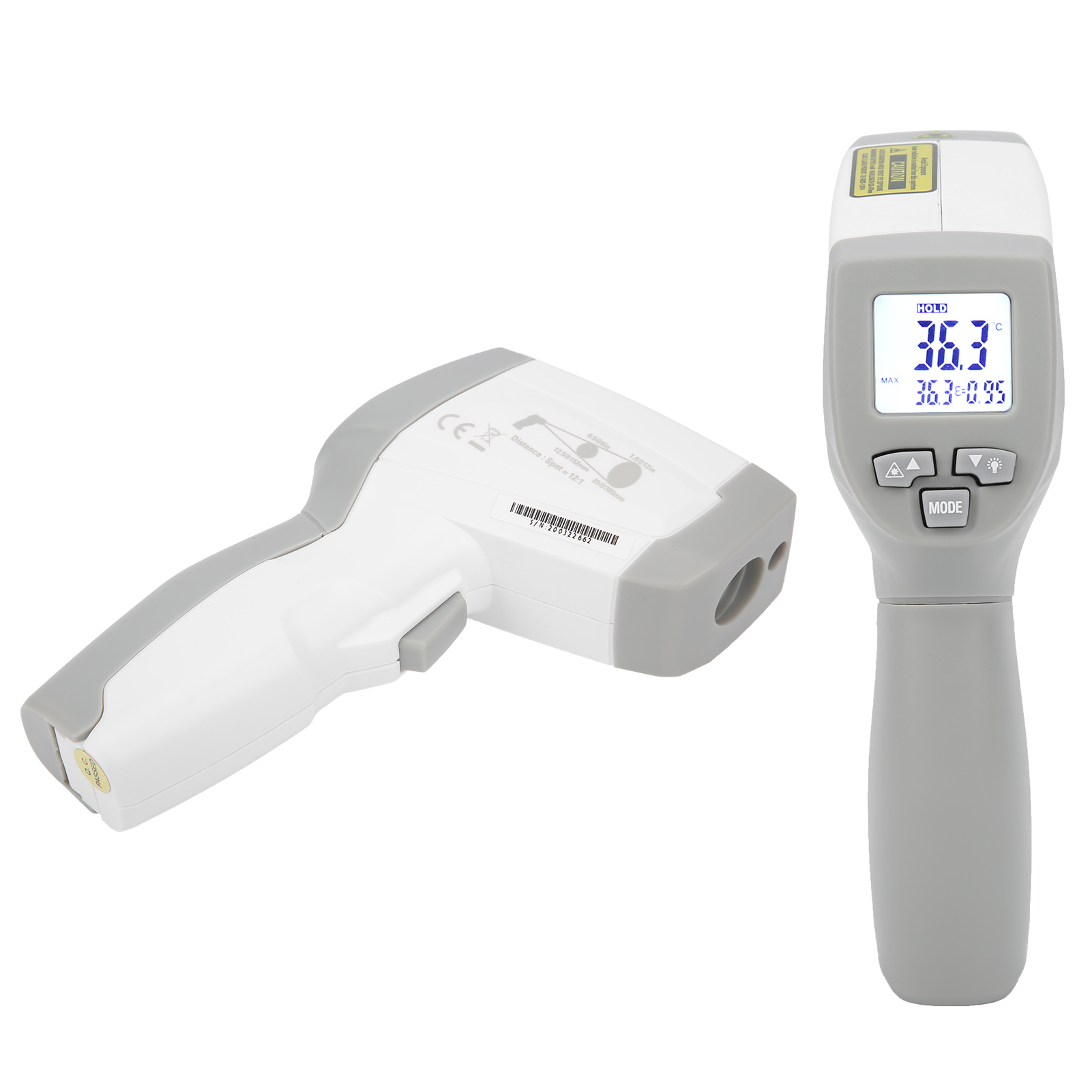 Thermomètre Infrarouge Industriel Nh-828 -50-500 °c, Écran Lcd Numérique, Sans Contact