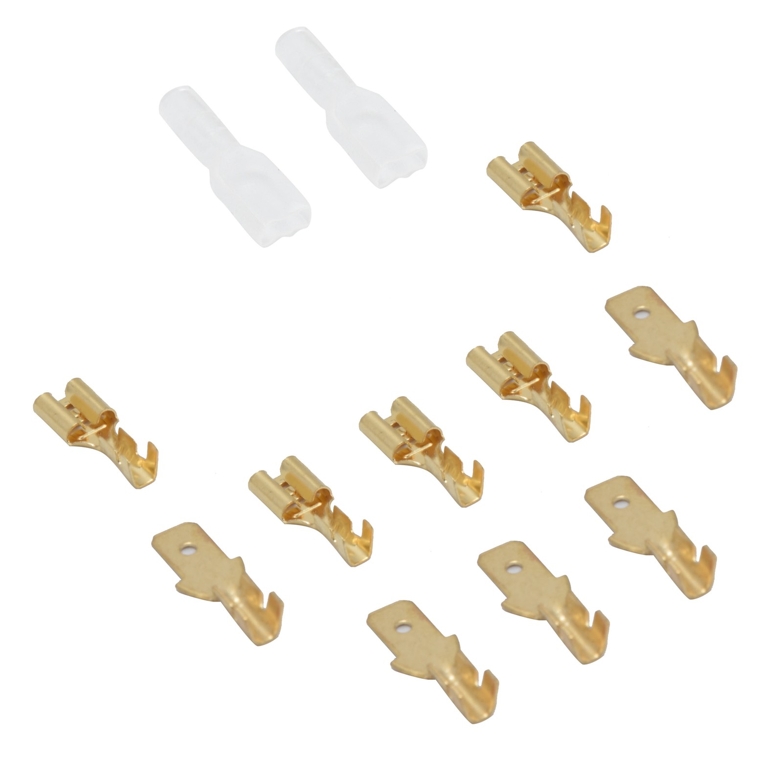 Connecteur À Sertir Mâle/femelle 4,8 Mm Avec Manchons Isolants Électriques (accessoire)