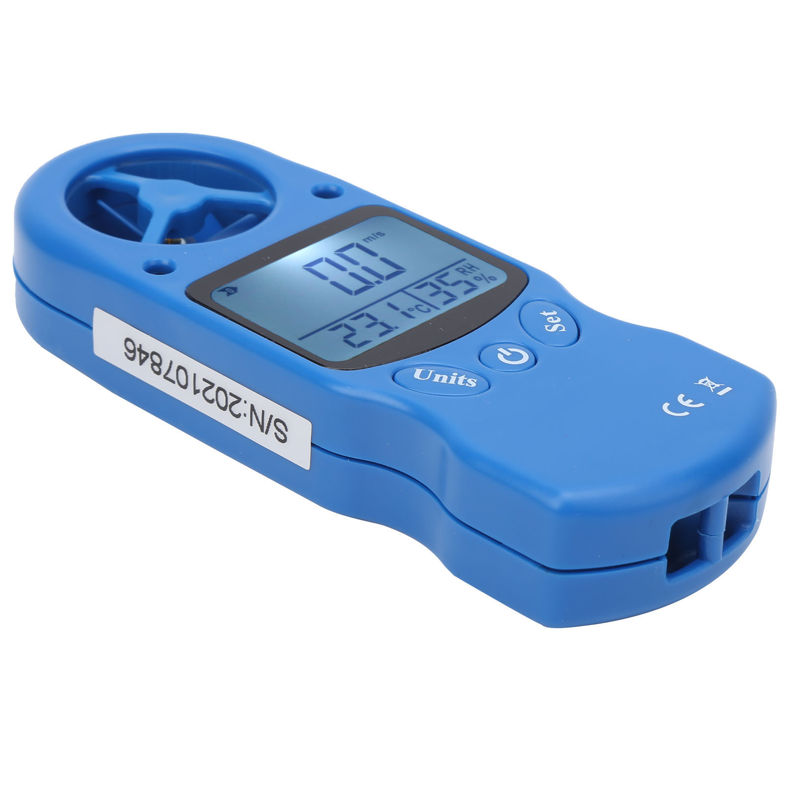 Mini Anémomètre Numérique Portable, Mesureur De Vitesse Du Vent 030 M/s, Testeur De Température