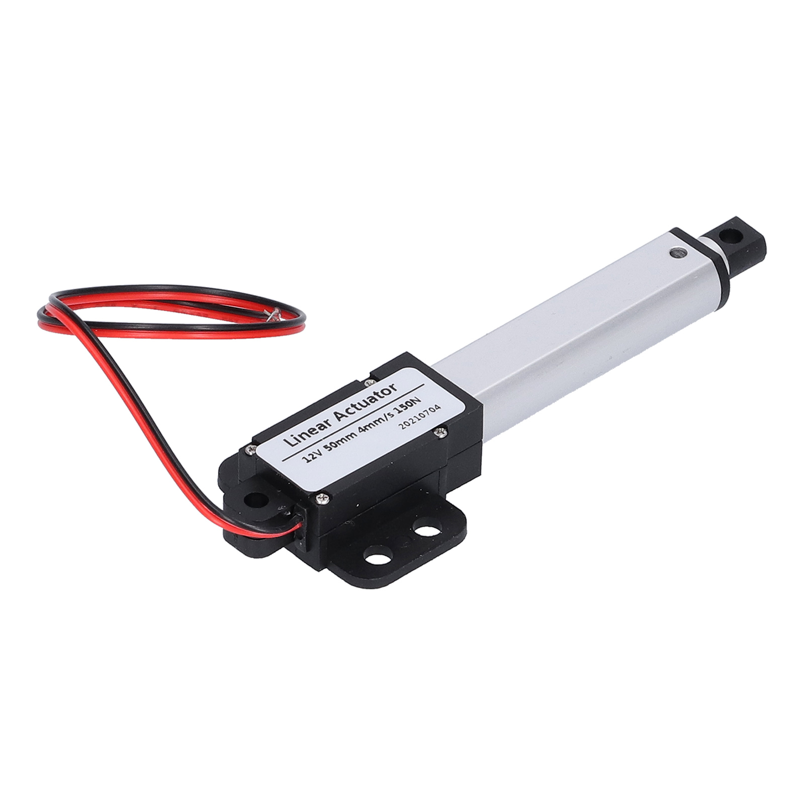 Actionneur Linéaire 50 Mm 12 V Cc À Faible Bruit, Avec Interrupteur De Fin De Course Interne. Mini-moteur Électrique Linéaire Pour L'Industrie Automobile : 4 Mm/s - 150 N.