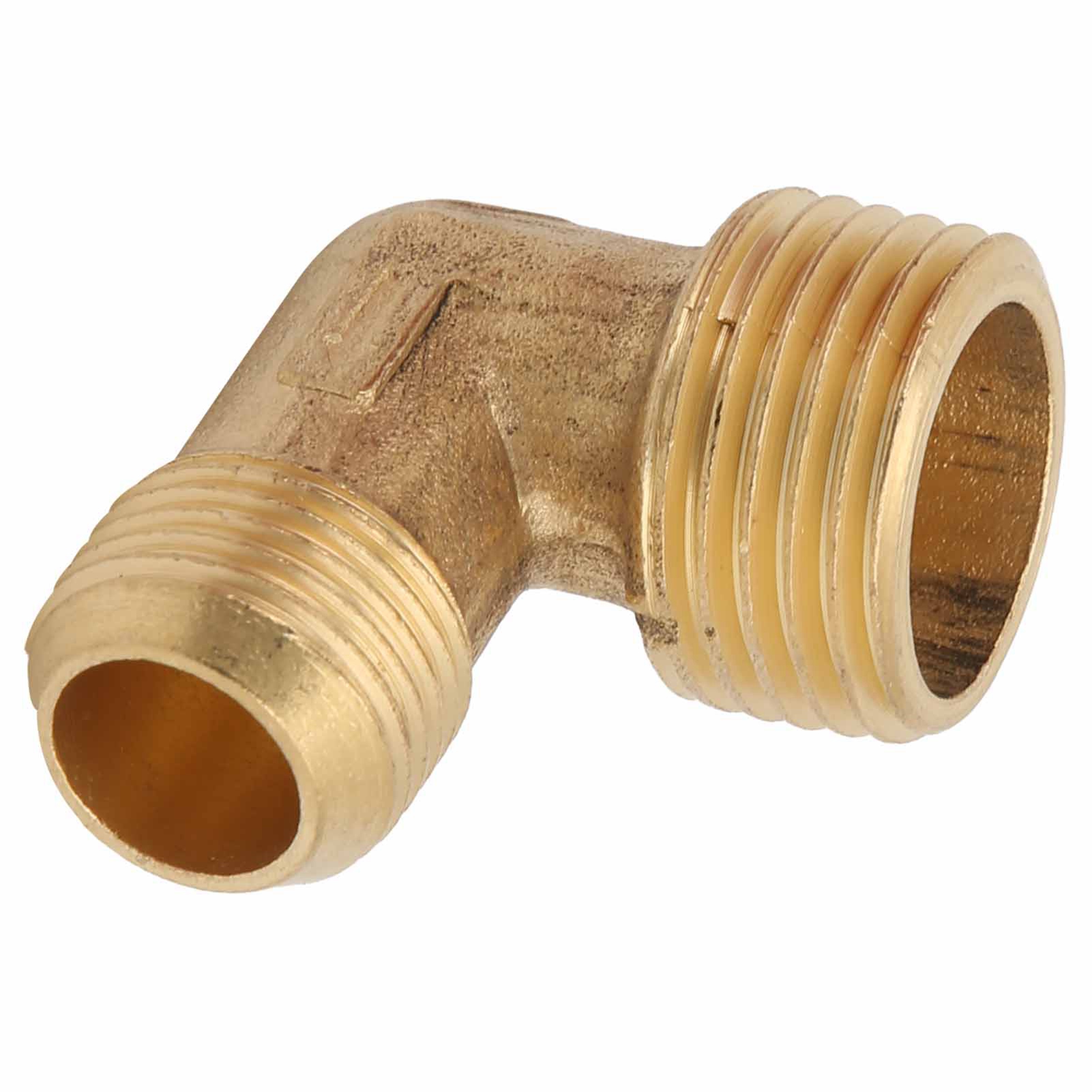 Raccord Coudé À 90° En Laiton Avec Clapet Anti-retour Unidirectionnel Pour Compresseur D'Air 1100 W, 1/2 X 3/8 Po, Chanfreiné