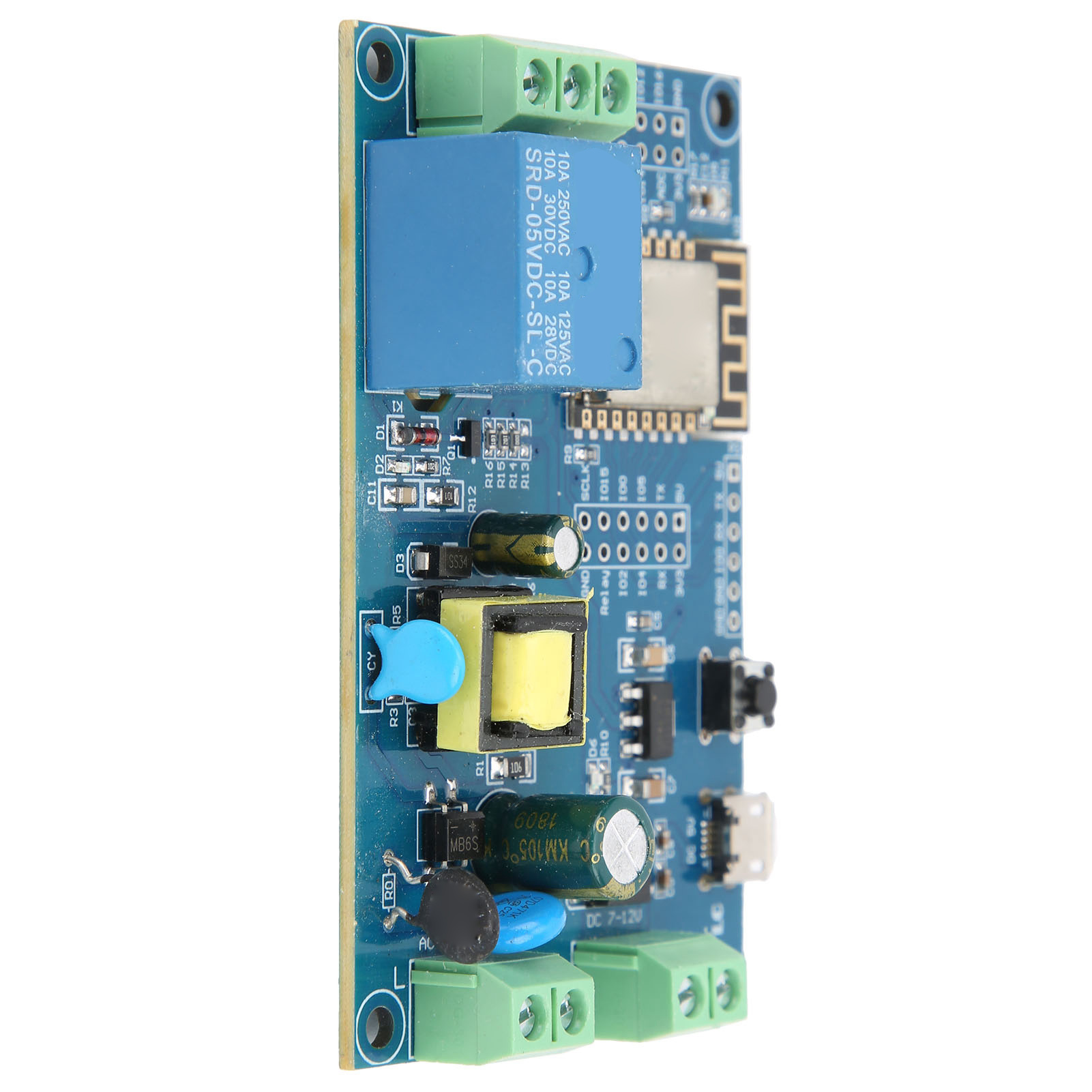 Module Relais Monocanal, Carte De Développement Wi-fi Diy Avec Composant Électronique Esp8266 À Broches