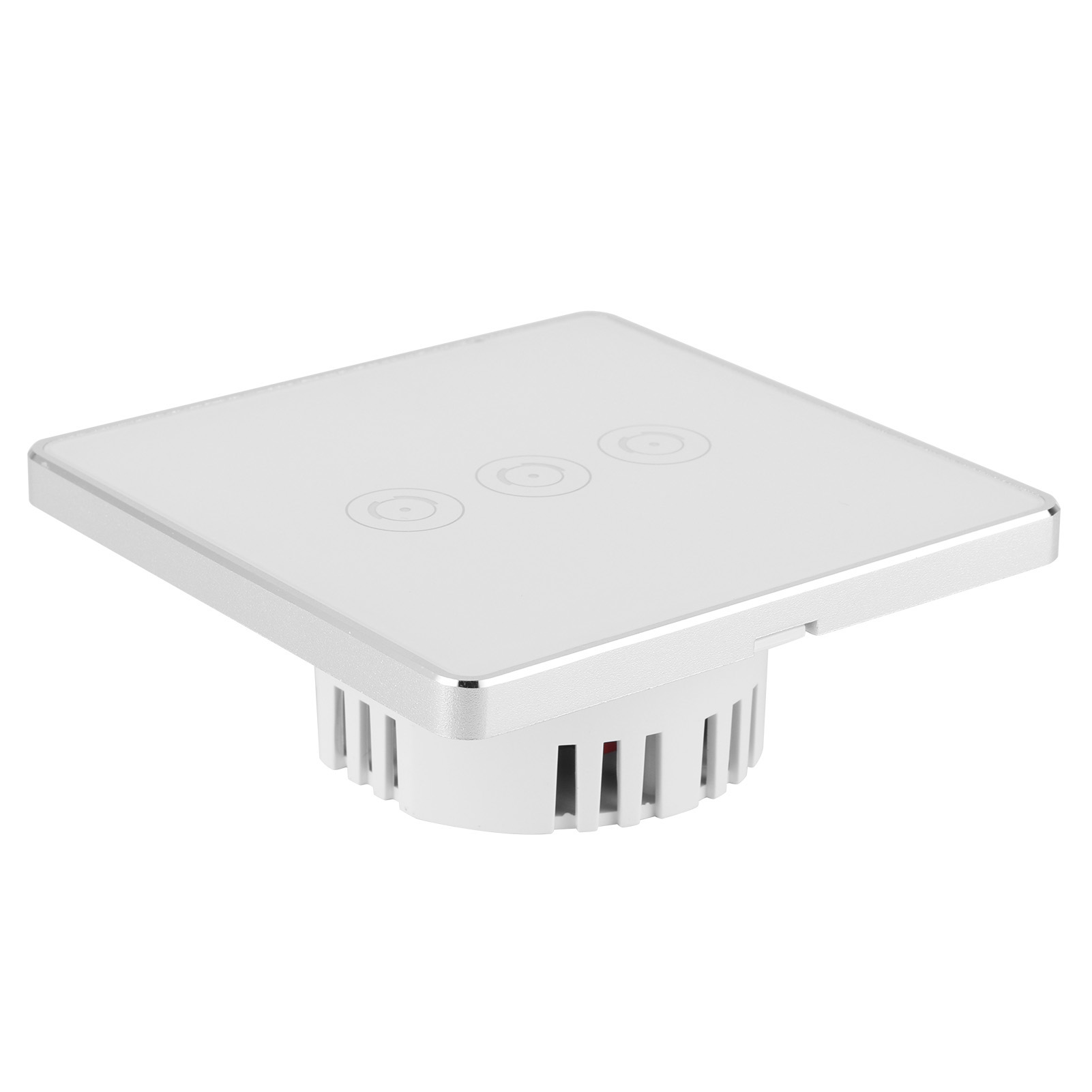 Interrupteur Intelligent Wi-fi Sans Fil Tactile Avec Télécommande Via Application, Norme Britannique 95-240 V Ca S104-3